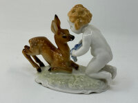 Hutschenreuther Kunstabteilung - Porzellanfigur Kind Putto REH / Selb