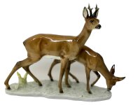 Hutschenreuther Kunstabteilung Figur Rehwild Bock mit Ricke