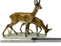 Hutschenreuther Kunstabteilung Figur Rehwild Bock mit Ricke