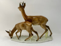 Hutschenreuther Kunstabteilung Figur Rehwild Bock mit Ricke