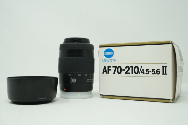Minolta AF 70-210/ 4,5-5,6 II Objektiv Schwarz OVP