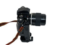 Nikon F3 HP mit MD-4 + Objektiv Nikon micro nikkor 105mm 1:4