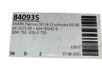 Shark Factory Slip on Auspuff (4-1) Aluminium Schwarz