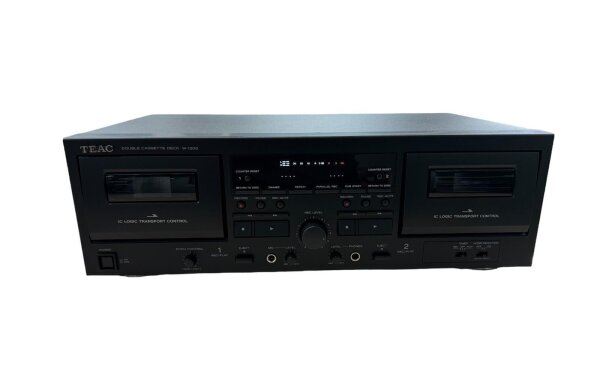 Teac W-1200 Doppel-Kassettendeck Aufnahme Wiedergabe Bandzählwerk