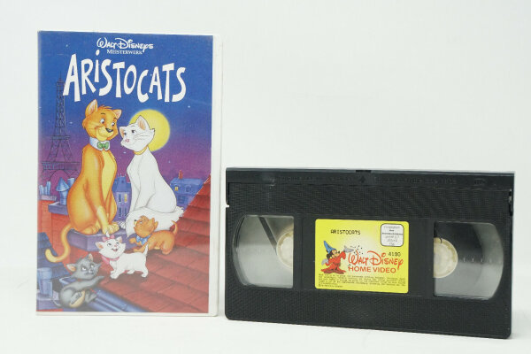 VHS Aristocats Walt Disneys Meisterwerk-echte Rarität
