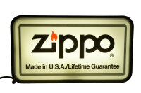ZIPPO - Leuchtreklame Schild / Reklametafel /...