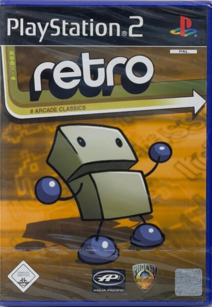 Retro - 8 Arcade Classics / Playstation 2 / PS2 + Handbuch - Nagelneu