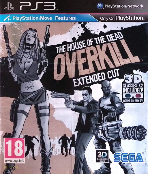The House Of The Dead Overkill - Extended Cut - PS3 + Handbuch *Top Zustand*