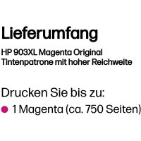 Original HP T6M07AE "903XL" Druckerpatrone / Magenta / Brandneu