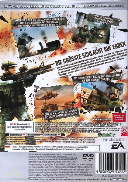 Battlefield 2 - Modern Combat  / Playstation 2 / PS2 ohne Handbuch - Platinum