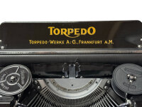 Alte Schreibmaschine der Marke TORPEDO Vintage Antik mit Koffer