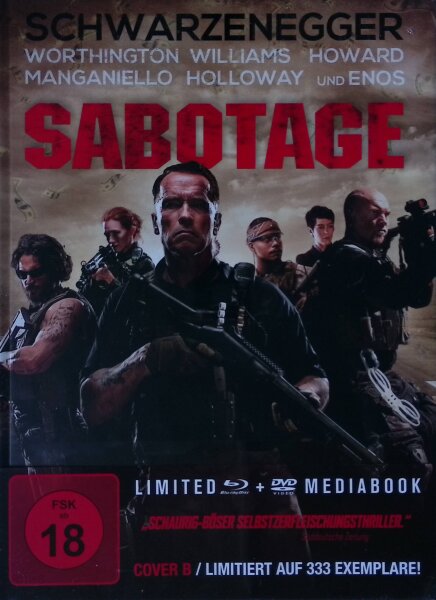 Sabotage / Limited Mediabook Edition / Cover B / Blu-ray + DVD