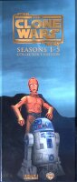 Star Wars Clone Wars Staffel 1-5 Collectors Edition Blu-Ray Box wie NEU