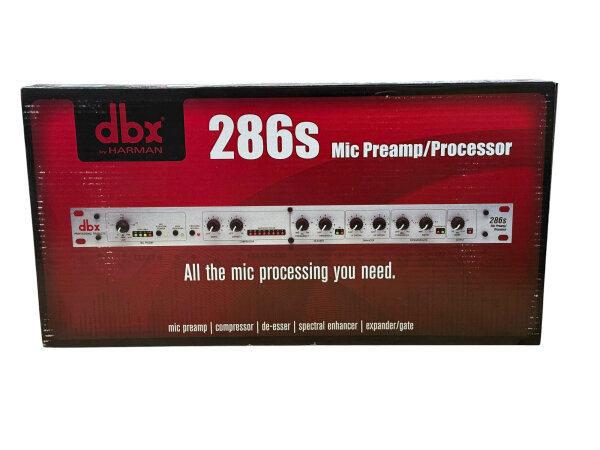 DBX 286 S Mikrofonvorverstärker, XLR, Klinke, Compressor, Deesser, Gate, usw.
