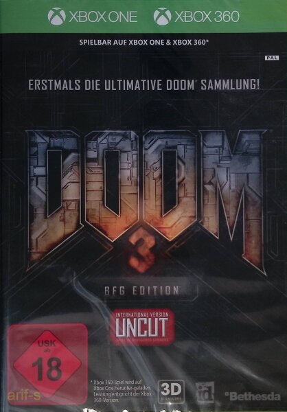 Doom 3: Erstmals die Ultimative Doom Sammlung/Xbox One-XBOX 360 * NEU Versiegelt