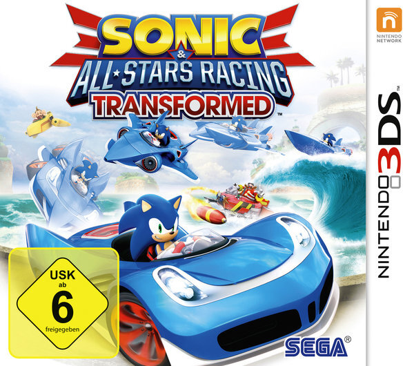 SONIC All-Stars Racing Transformed / Nintendo 3DS/ 2DS + Handbuch*Top Zustand