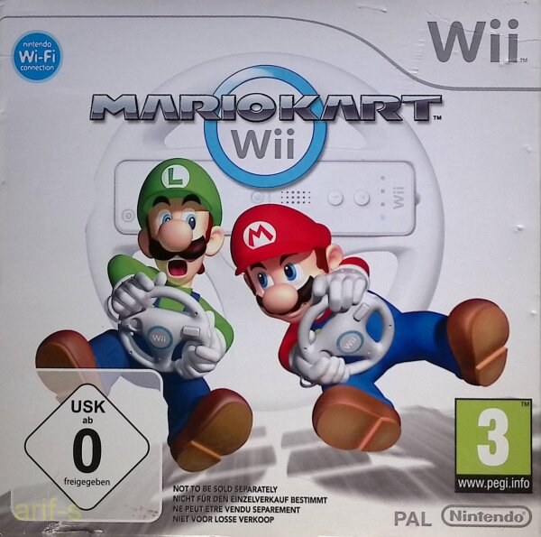 Mario Kart Nintendo Wii im Pappschuber PAL Rennspiel Super Mario