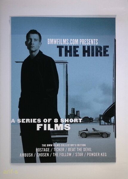 THE HIRE – DVD, A SERIES OF 8 SHORT FILMS, JOHN WOO, TONY SCOTT, GUY RITCHIE/DVD
