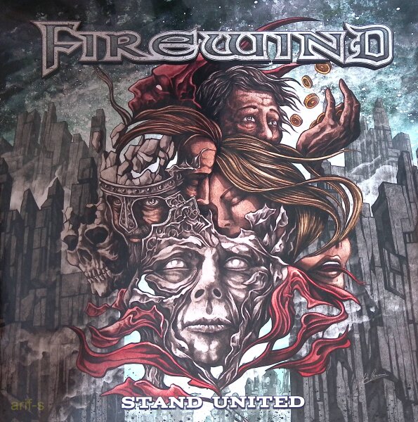 Firewind – Stand United- Silver/White/Black Marbled Vinyl, LP- M (Mint) Brandneu
