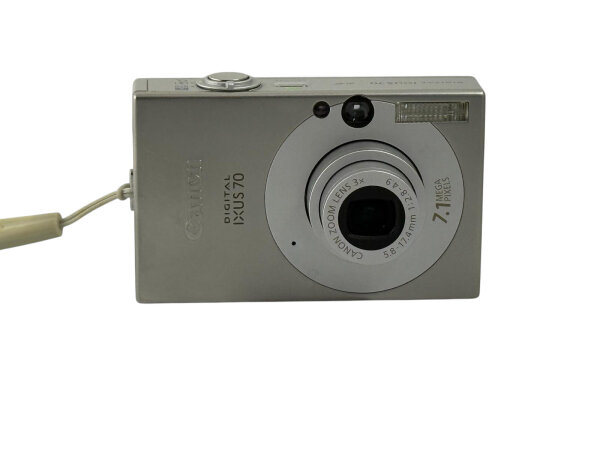 Canon IXUS 70 Digitalkamera / 7 MP / 3-fach opt. Zoom / 2,5 Zoll / Silber / Top