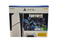 Playstation 5  Konsole Slim - Fortnite Black&White+ Laufwerk/ ohne Standfuß/ Top