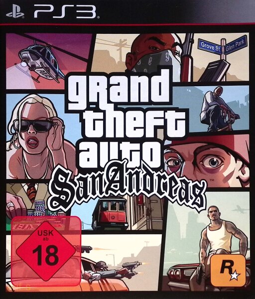 Grand Theft Auto: San Andreas / Playstation 3 / PS3 + Handbuch *Top Zustand*