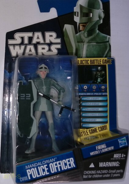 Hasbro Star Wars The Clone Wars Battle Game Mandalorian Police Officer CW09 /Neu