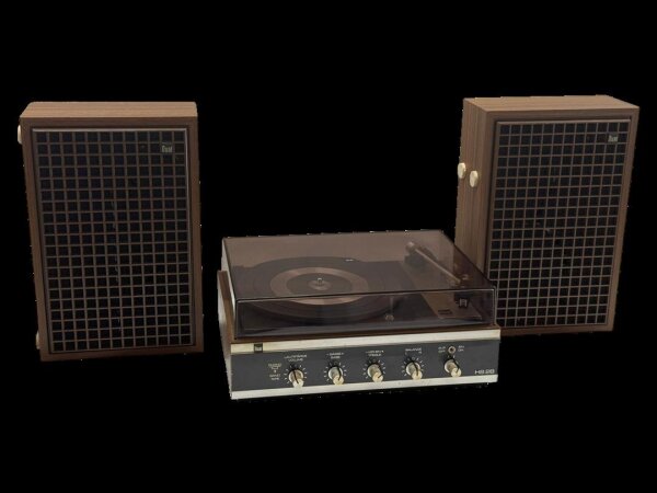 Dual - HS 28 Schallplattenspieler / Vintage / Retro / inkl. 2x Lautsprecher /Top