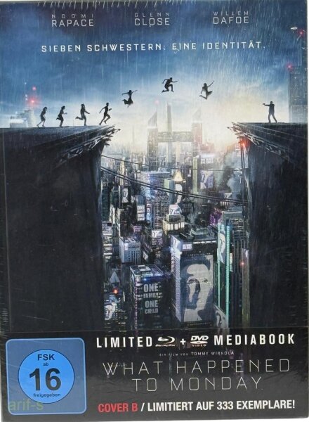 WHAT HAPPENED TO MONDAY? LIMITIERTES MEDIABOOK COVER B BLU RAY + DVD NEU & OVP