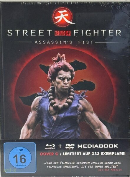 STREET FIGHTER ASSASSIN´S FIST LIMITIERTES MEDIABOOK COVER C BLU RAY + DVD NEU