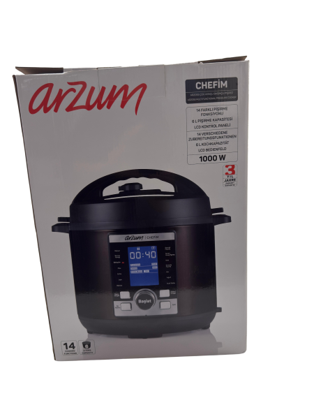 Arzum (AR2055) Multifunktionaler Schnellkochtopf / Brandneu