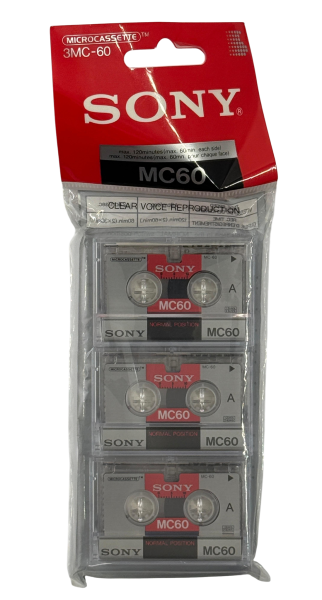 Sony - 3MC-60 3er Pack Mikrokassetten / Max. 120 min. / Brandneu