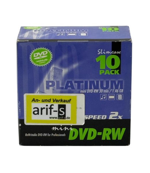 Platinum Mini DVD-RW 10er Pack / 1.46 GB / 30 Minuten / Brandneu
