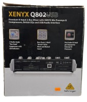 Behringer - Xenyx - Q802 USB Analog Mixer/Interface /8 Kanal /2 Bus /Top Zustand