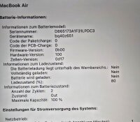 Apple Macbook Air 2025 15" / M4 / 16GB / 256GB / 10C GPU / Mitternachtsblau /Top