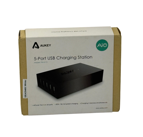 Aukey PA-U37 5 Port 40W USB Ladestation / / Schwarz / Brandneu