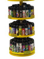 219x Clipper Feuerzeuge / versch. Motive / Clipper Ständer / Selten /Top Zustand