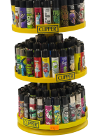 219x Clipper Feuerzeuge / versch. Motive / Clipper Ständer / Selten /Top Zustand