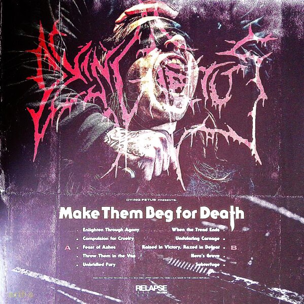 Dying Fetus – Make Them Beg For Death / Sea Blue Vinyl - NM (Near Mint) Wie Neu