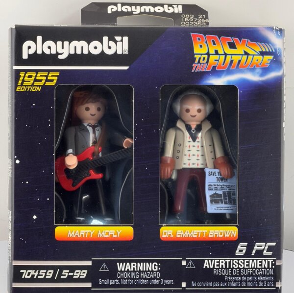 PLAYMOBIL Back To The Future 1955 Edition / Marty McFly & Dr. Brown / 70459 /NEU