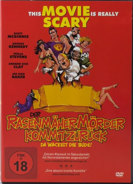 Der Rasenmähermörder kommt zurück - Da wackelt die Bude! / DVD * Guter Zustand