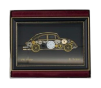 H. Lehner VW. Käfer / Handgefertigte Collage aus Uhrenteile