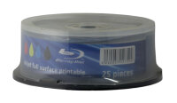 MediaRange 25x BD-R  Blu-ray Rohlinge /25GB/Bedruckbar m. Inkjet/Tintenstrahldr.