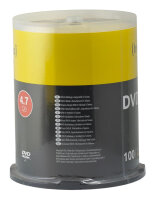 100x Intenso DVD-R Rohlinge in Spindel / 4,7GB / 16x / 120 min. / Brandneu