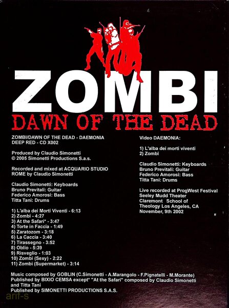 Zombi Dawn Of The Dead 5 Disc Box Set Italian Import SEALED George Romero / Gut