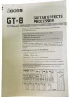 Boss GT-8 Gitarren-Effektprozessor Multi-Gitarren-Effektpedal+Tasche /Guter Zst.