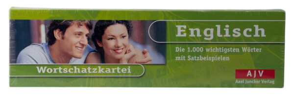 AJV Englisch Wortschatzkarteikarten / 1000 Karten / OVP / Brandneu