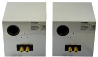 1 Paar REVOX Re:sound S Piccolo Regallautsprecher / Silber / Guter Zustand