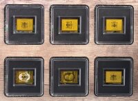 Wilkommen in Sachsen Feingold - Barren / 12 Stück / 999er / 1/500 oz / Limitiert