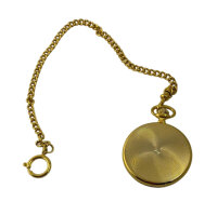 Dugena Savonette Quarz "Cavalier" Taschenuhr-Mondphase / Goldplattiert /OVP /Top